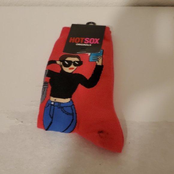 Hotsox Socks- woman taking a picture - Picture 1 of 2